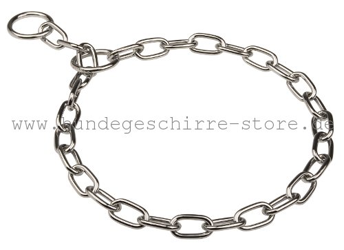 metallischer Halsband, verchromt